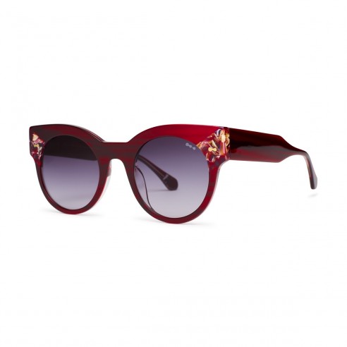 Gafas de Sol mujer Cottet JANE B/60 Rojo carey forma mariposa material acetato estilo casual.