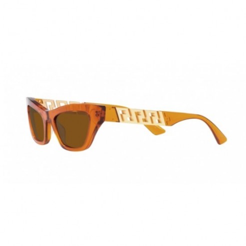 Gafas de Sol Versace mujer VE4419 532963 Naranja forma cat material acetato estilo luxury.