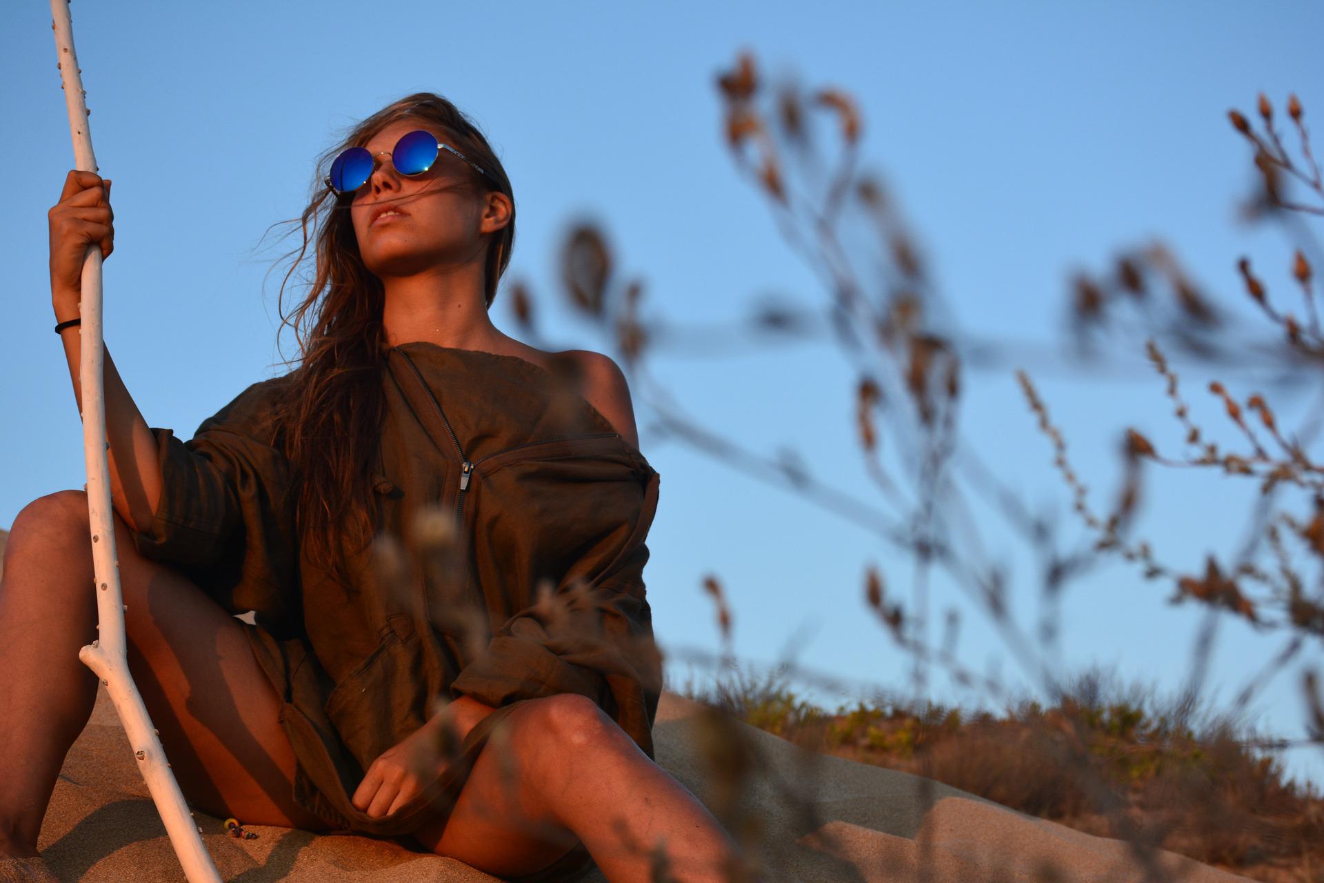 Mujer gafas de sol